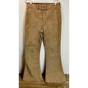 American Eagle Women's Stretch Brow Corduroy Super Hi-Rise Flare Size 12 Regular